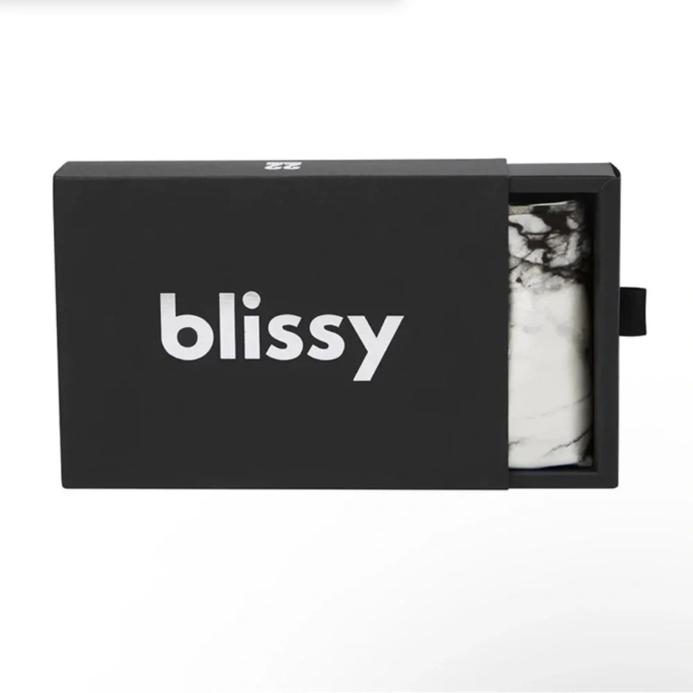 Blissy 100% Mulberry Silk Pillowcase - Light Marble - King